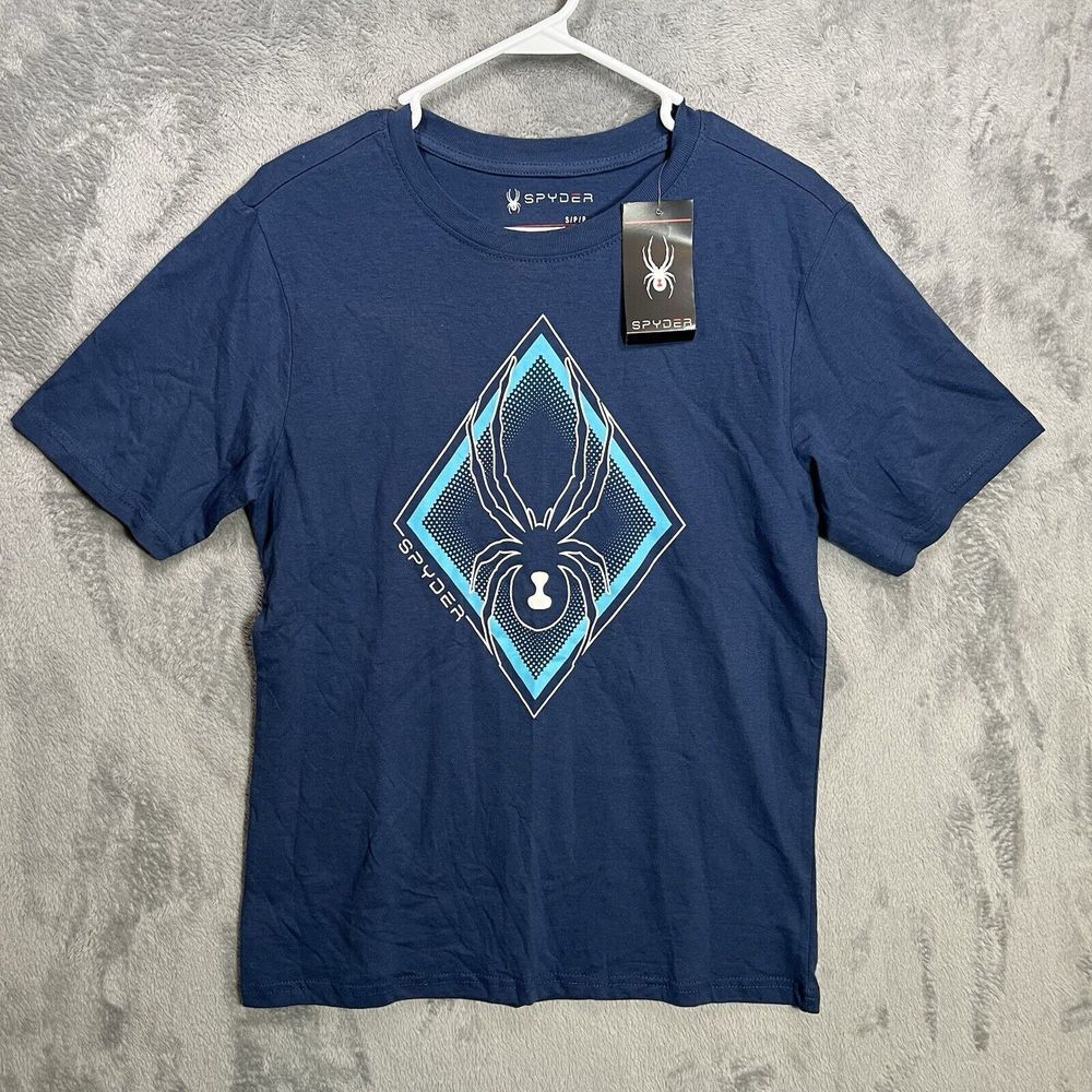 Spyder Shirt Men's Small New Active Blue Casual Activewear NWT